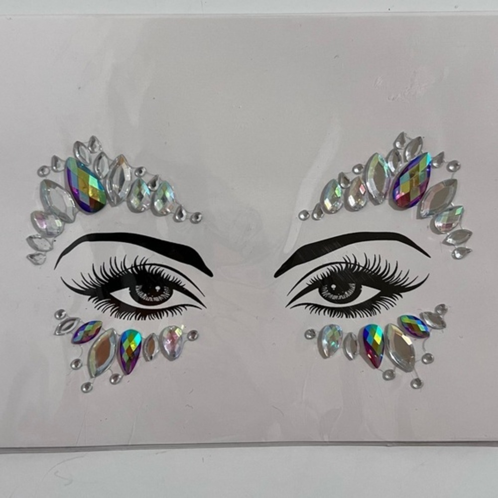 Party Joy Face & Body Art Jewels Crystals Metallic Gem Stickers Festival Rave